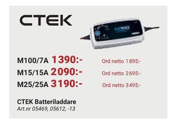 Erlandsons Brygga Ctek batteriladdare erbjuda