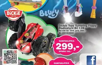 Dickie toys tumbling flippy radiostyrd bil 1,28
