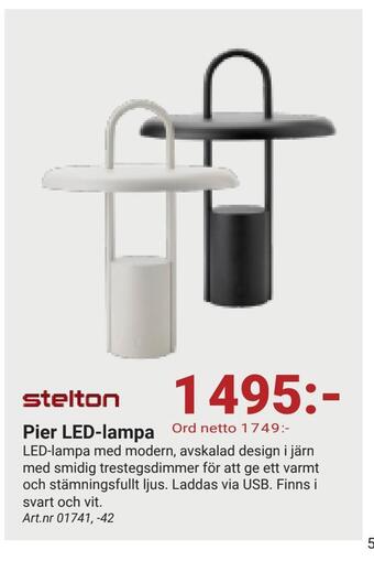 Erlandsons Brygga Pier led-lampa erbjuda