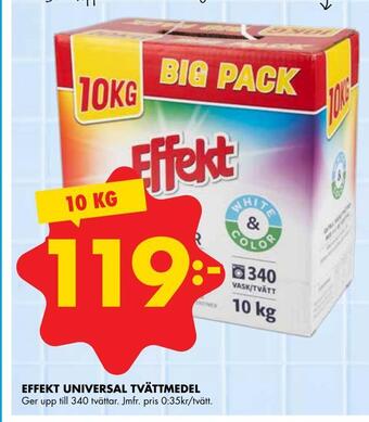 ÖoB Effekt universal tvättmedel erbjuda