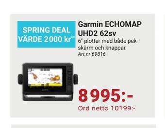 Erlandsons Brygga Garmin echomap uhd2 62sv erbjuda