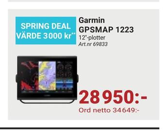 Erlandsons Brygga Garmin gpsmap 1223 erbjuda