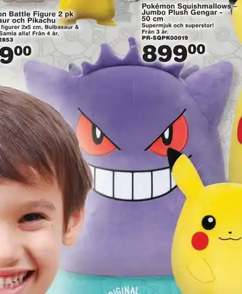 Lekextra Pokémon squishmallows jumbo plush gengar 50 cm erbjuda