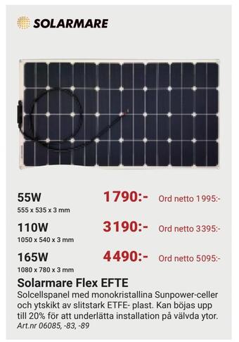 Erlandsons Brygga Solarmare flex efte erbjuda