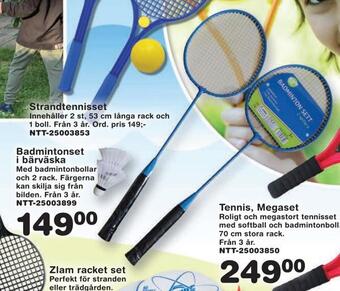 Badmintonset i bärväska