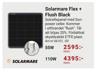 Erlandsons Brygga Solarmare flex + flush black erbjuda