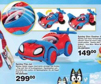Lekextra Spidey flip-jet erbjuda