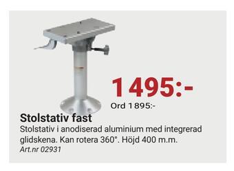 Erlandsons Brygga Stolstativ fast erbjuda