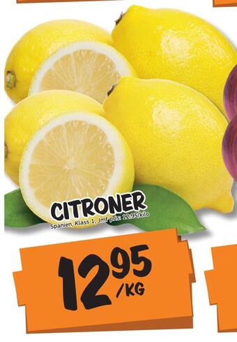 Bazaar Food market Citroner erbjuda