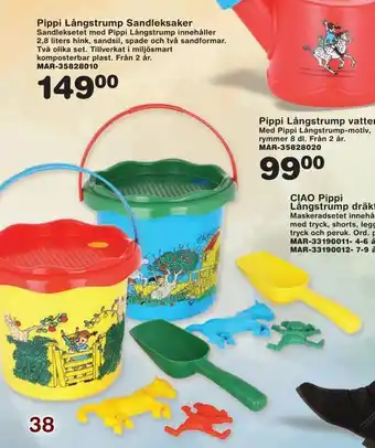 Pippi långstrump sandleksaker