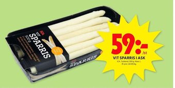 ICA Kvantum VIT SPARRIS I ASK erbjuda