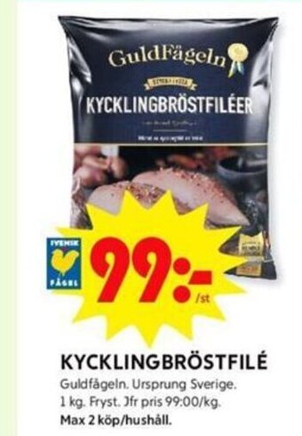 ICA Kvantum KYCKLINGBRÖSTFILÉ Guldfågeln. erbjuda