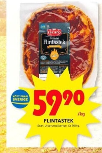ICA Kvantum FLINTASTEK Scan. Ursprung Sverige. Ca 900 g. erbjuda