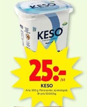 ICA Kvantum KESO Arla 500 g. erbjuda