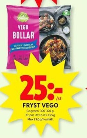 FRYST VEGO Gogreen 300-320 g.
