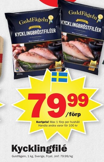 Pekås Kycklingfilé erbjuda