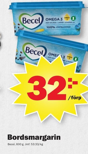 Pekås Becel Bordsmargarin erbjuda