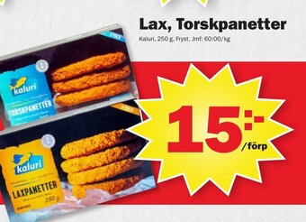 Pekås Lax, Torskpanetter erbjuda