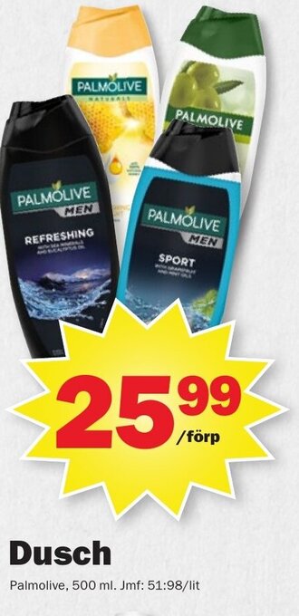 Pekås PALMOLIVE Dusch erbjuda