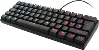 Inet Deltaco gaming tangentbord mekaniskt rgb 60% content red erbjuda