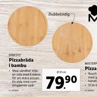 Lidl Pizzabräda i bambu erbjuda
