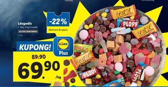 Lidl Lösgodis erbjuda