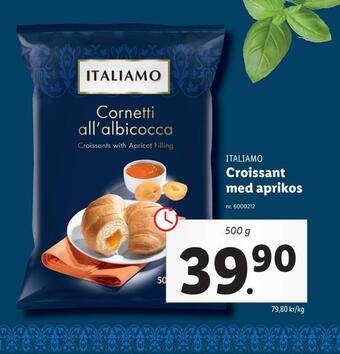 Lidl Croissant med aprikos erbjuda