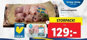 Lidl Färsk kycklinglårfilé erbjuda