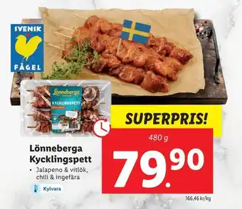 Lidl Lönneberga kycklingspett erbjuda