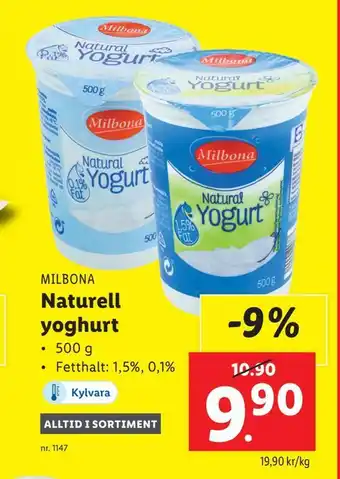 Naturell yoghurt