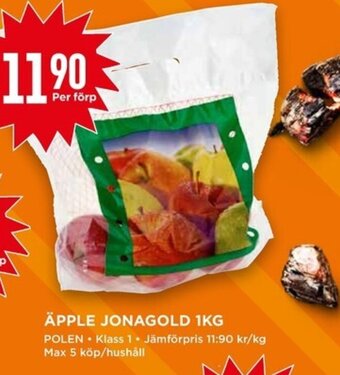 Willys ÄPPLE JONAGOLD 1KG erbjuda