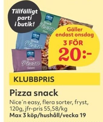 Hemköp Pizza snack erbjuda