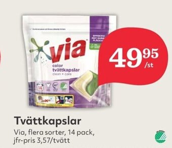 Hemköp Tvättkapslar Via erbjuda