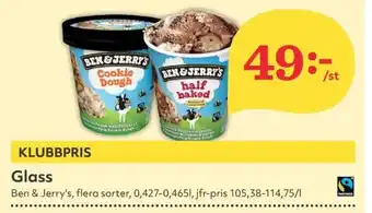 Glass Ben & Jerry's,