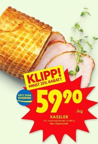 ICA Kvantum KASSLER erbjuda