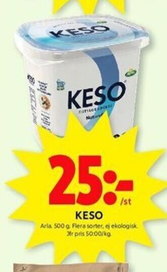 ICA Kvantum KESO Arla 500 g. erbjuda