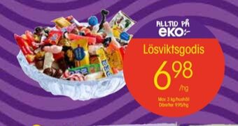 EKO Lösviktsgodis erbjuda