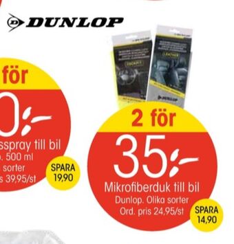 EKO Dunlop bilvårdsprodukter erbjuda