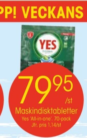 EKO Yes diskmaskintabs erbjuda