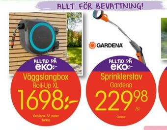 EKO Gardena slangupprullare erbjuda