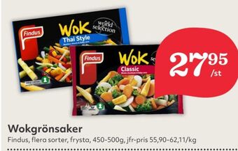 Hemköp Findus grönsaker erbjuda