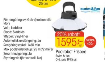 EKO Swim & fun poolrobot erbjuda