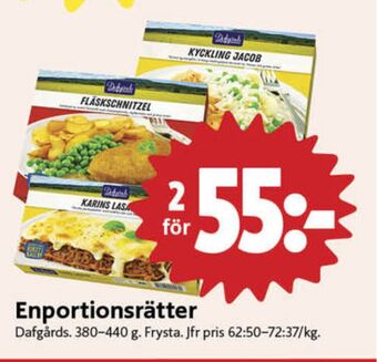 ICA Nära Dafgårds färdigrätter erbjuda