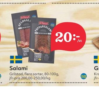 Hemköp Grilstad salami erbjuda