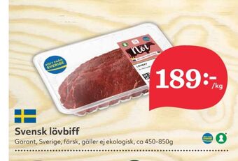 Hemköp Garant lövbiff erbjuda