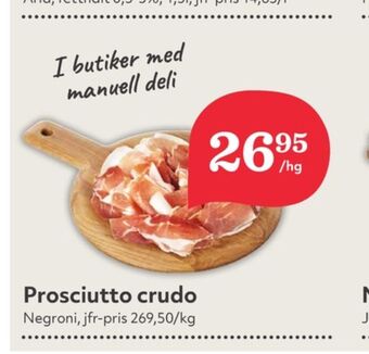 Hemköp Negroni prosciutto erbjuda