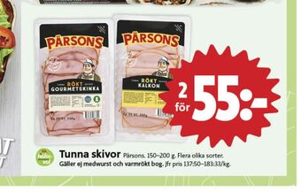 ICA Nära Pärsons skinka erbjuda