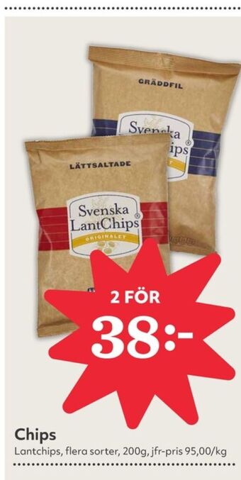 Hemköp Svenska lantchips erbjuda