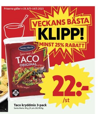 Santa maria taco kryddmix