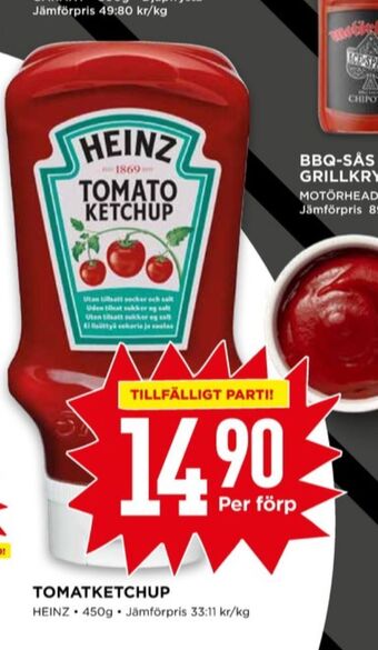 Willys Heinz ketchup erbjuda